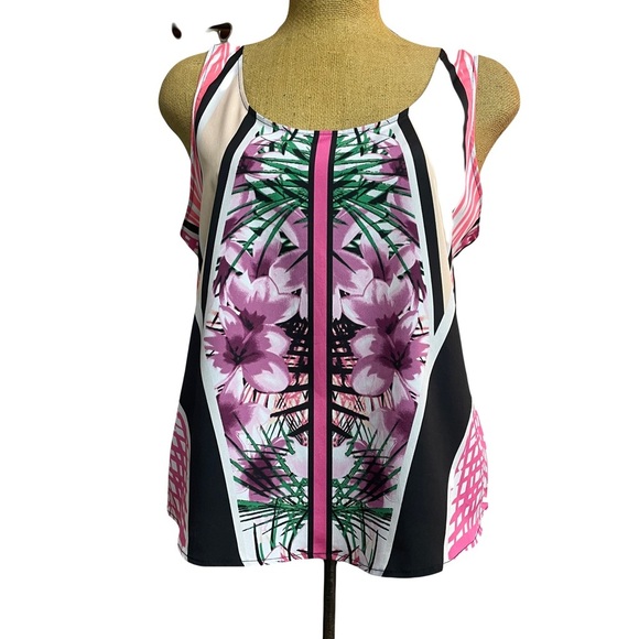 APT.9 ladies floral tank top size large - Picture 1 of 3